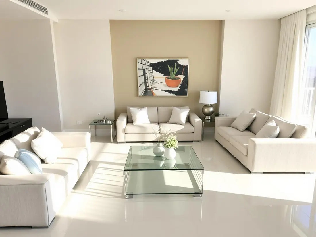Durant living room before and after cleaning